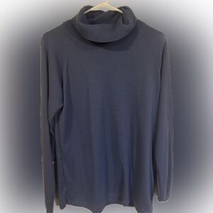Stylish Blue Cowl Neck Sweater for Women
